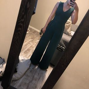 deep emerald green pantsuit